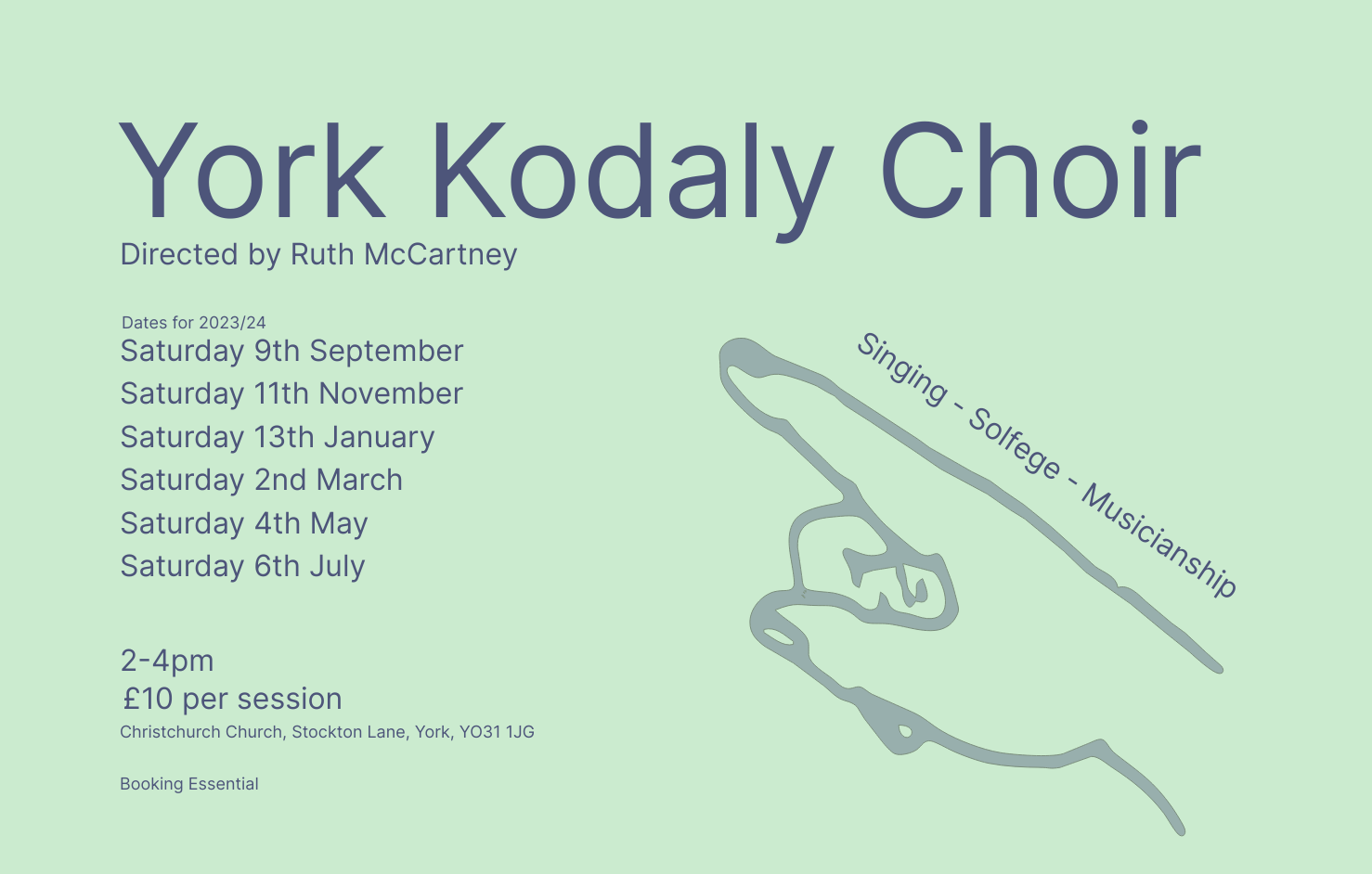 kodaly choir poster